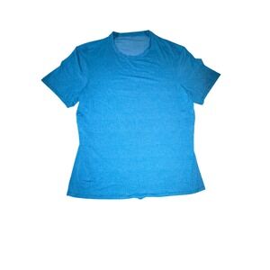 Lululemon In Mind Shirt Mens Large Teal Short Sleeve Performance Stretch Tee